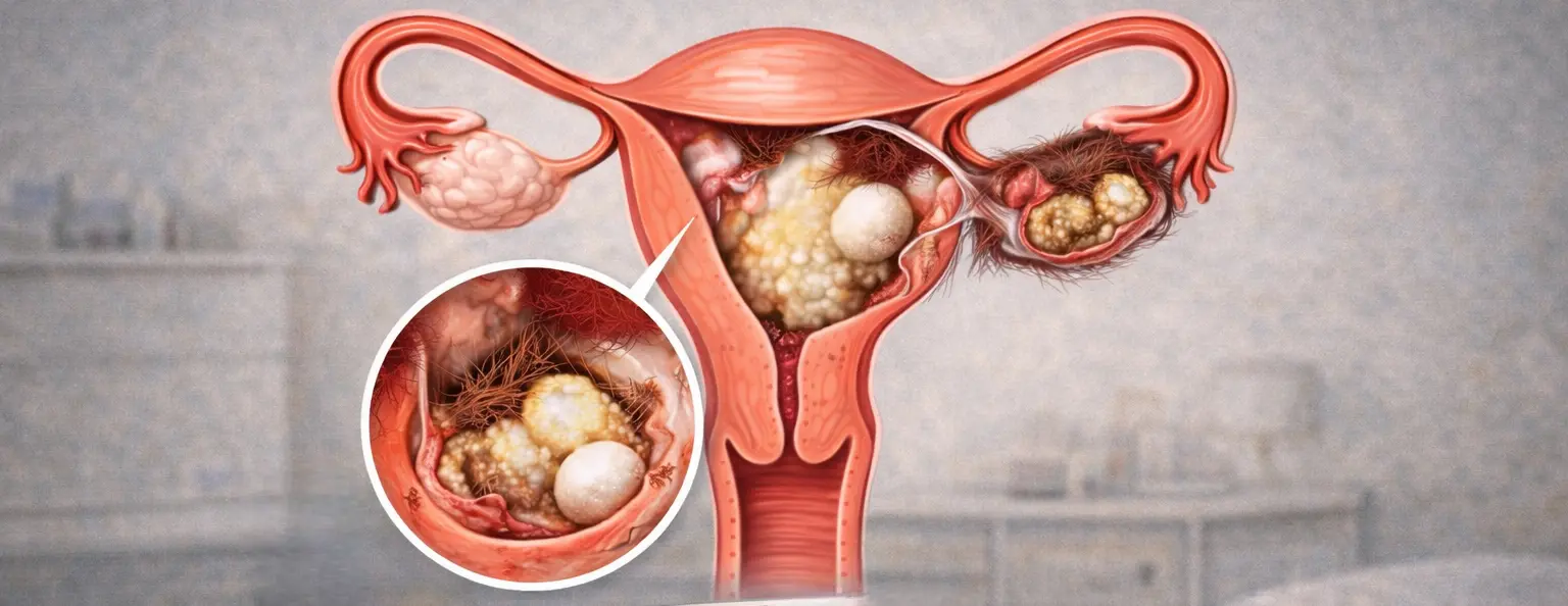 Дермоидная киста яичника.

